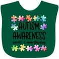 thumbnail image 3 of Inktastic Autism Awareness Support and Understanding Puzzle Pieces Boys or Girls Baby Bib, 3 of 4