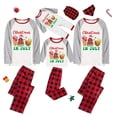 thumbnail image 1 of Pijamas familiares a juego de Navidad, conjuntos de pijamas a cuadros blancos y negros, en julio, Verano, 1 of 3