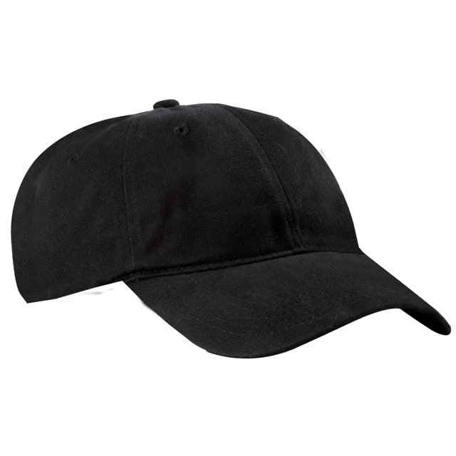 Top Headwear cepillado Twill Tapa de perfil bajo - Negro TOP HEADWEAR Gorra de béisbol