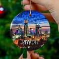 thumbnail image 1 of Custom Riyadh Saudi Arabia Ornament,Faux Stained Glass,Unique Souvenir,Vacation Travel Gift,Personalized Holiday Christmas Decor - As Picture - 3-Pack, 1 of 1