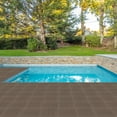 thumbnail image 3 of Zimtown 12x12 Inch Interlocking Deck Tiles - Quick-Lock Waterproof Flooring for Outdoor Porch, Poolside & Balcony, Slip-Resistant Light Coffee PVC Composite, 3 of 7