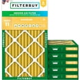 thumbnail image 1 of Filterbuy 16x32x2 MERV 11 (MPR 1200) Allergen Defense, Pleated HVAC AC Furnace Air Filters (6-Pack), 1 of 8