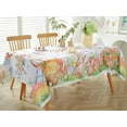 thumbnail image 3 of Easter Tablecloth Rectangle 52 x 70 Inch Cute Bunny Eggs Floral Butterfly Watercolor Rabbits Table Cloth, Fabric Table Cover for Spring, Picnic, Dining, Party Holiday Decor, Colorful, 3 of 5