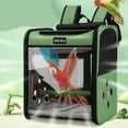 thumbnail image 1 of Mochila transportadora para pájaros Fernando Jaula de viaje para mascotas verde, 1 of 8