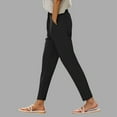 thumbnail image 2 of UngA Womens Cargo Sweatpants High Waisted Sweat Pants Drawstring Womens Sweatpants Slant Side Pockets Straight Leg Pants Black,3XL, 2 of 6