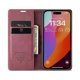 thumbnail image 2 of for CASEME 013 Series For iPhone 16 Pro Case Card Holder Stand Leather Phone Cover-, 2 of 5