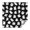Black Halloween Ghosts, variant on Black Halloween Occult Patterns Square Tablecloth,Waterproof Square Table Cover,Wipeable Spillproof Washable Table Cover for Home Kitchen Party Decor 42"X42"(107x107cm)