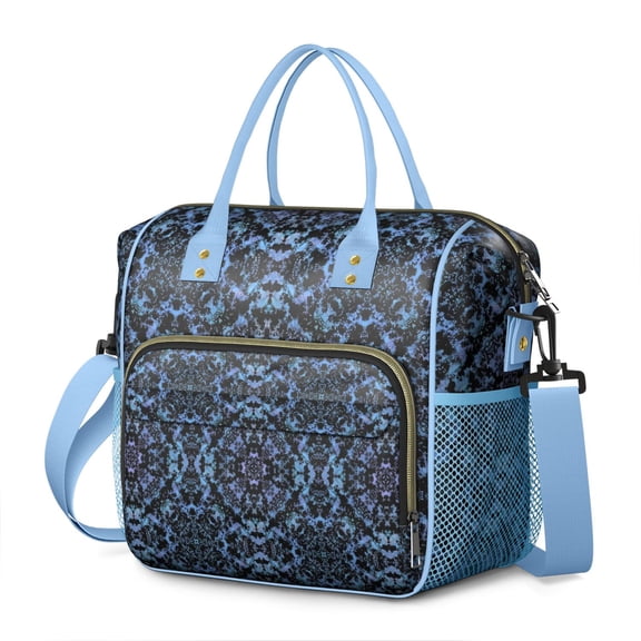 Colorful Abstract Geometric Leakproof Lunch Bag - Large Insulated Tote for Work & Picnics