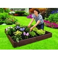thumbnail image 6 of Emsco Group 2455 Raised 4' x 4' -Brown Garden Bed Boards, 6 of 14