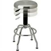 Seville Classics Stainless Steel Pneumatic Work Stool for Garage