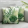 thumbnail image 3 of COMIO  Green Tropical Palm Leaves Throw Pillow Covers Tropical Leaves Decoration Leaves Throw Pillow Covers for Sofa Couch Home Decoration, 3 of 5