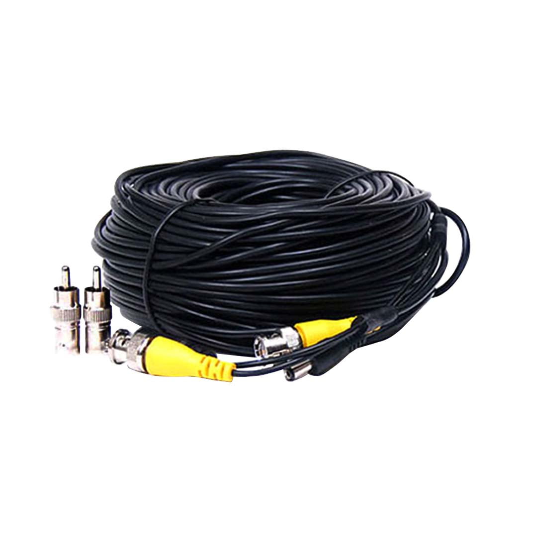 Qsee Black 100 ft Power & Video Cable for Security CCTV use Zmodo Swann 