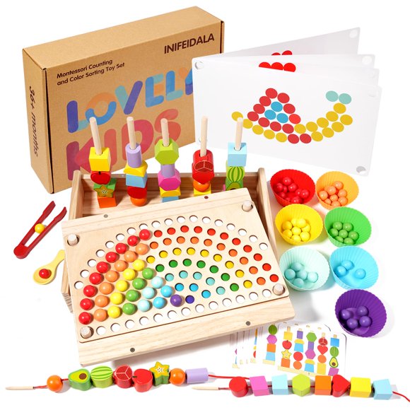 Juguete Montessori INIFEIDALA para niños pequeños de 3 a 6 años