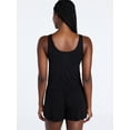 thumbnail image 3 of Joyspun Women’s Sleep Ribbed Modal Tank Top and Shorts Set, Size XS-XL, 2X-3X, 3 of 5
