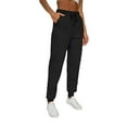 thumbnail image 3 of REORIA Drawstring Fleece Joggers for Women Casual Sherpa Lined Sweatpants Winter Pants with Pockets, 3 of 8