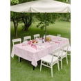 thumbnail image 4 of Outdoor Tablecloths with Umbrella Hole & Zipper, Pink Bow Rectangle Tablecloth 60x120 Inch, Cute Watercolor Girls Cartoon Luxury Waterproof Table Cloth, Patio/Pool/Picnic Table Covers, 4 of 8