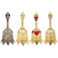 thumbnail image 3 of bedienty Vintage Style Brass Bell Hand Bell With Wooden Handle Dinner Bells Brass Hand Cranked Telephone Bell Qinggu, 3 of 6