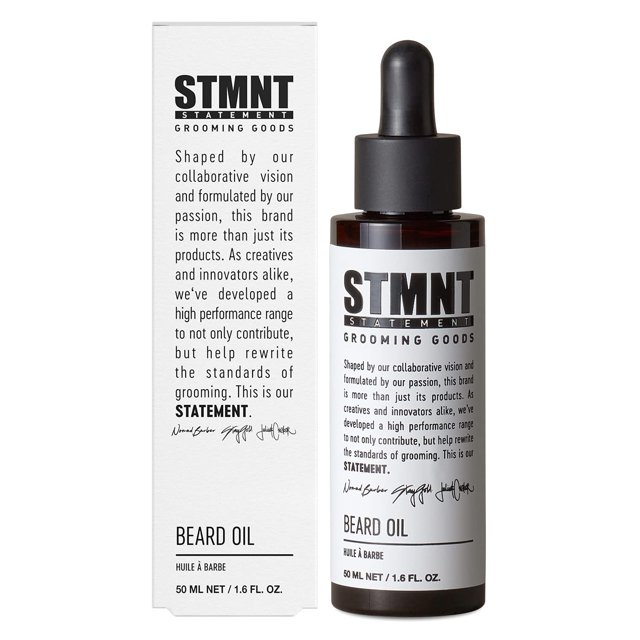 STMNT Grooming Goods Beard Oil, 1.7 oz | Silicone Free| Moisturizing Formula with Natural Oils