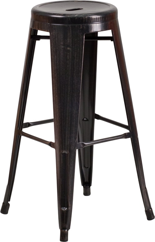carlisle backless metal barstool