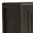 thumbnail image 4 of Simpli Home Connaught 36 inch Wide Solid Wood Traditional Small Storage Bench Trunk in Chestnut Brown, 4 of 14