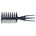 thumbnail image 2 of Peines peinados hacia atrás 3 en 1 Extensiones de cabello con forma de hueso de cola de pez Peine para colorear y peinar para desenredar para peluqueros de salón Mohawk Undercut Bowl Cut Quiff, 2 of 5