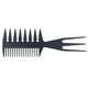 thumbnail image 2 of Peines peinados hacia atrás 3 en 1 Extensiones de cabello con forma de hueso de cola de pez Peine para colorear y peinar para desenredar para peluqueros de salón Mohawk Undercut Bowl Cut Quiff, 2 of 5