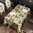 thumbnail image 2 of Colorful Highland Cow Sunflower Pattern Rectangle Tablecloth 60"x120",Waterproof Polyester Rectangle Table Cloth, Wipeable Spillproof Polyester Tablecloth for Dining, Camping, Indoor and Outdoor, 2 of 6