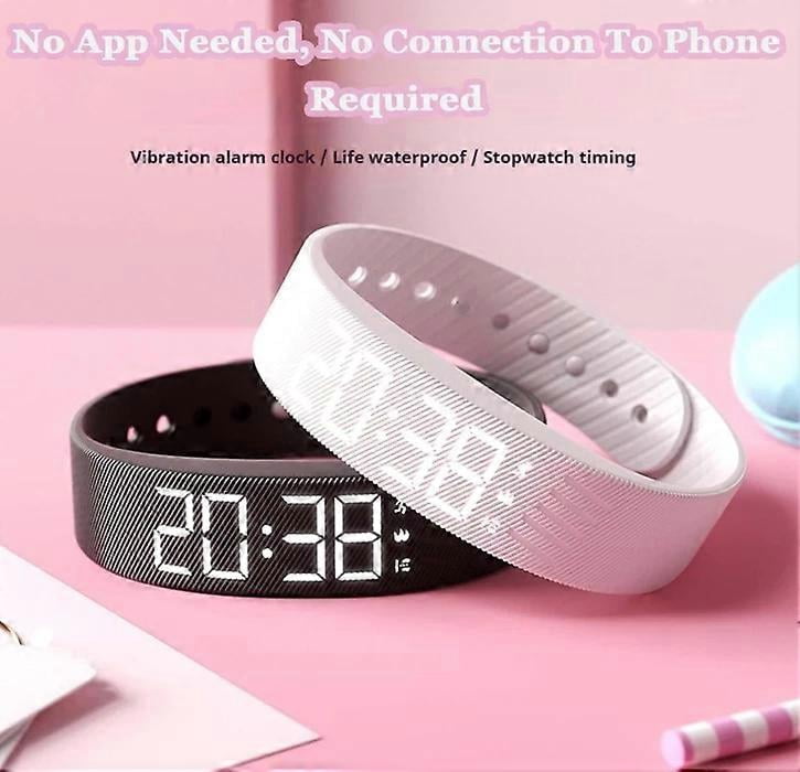 Fitsleeps Alarm Clock Watch-Fitsleeps Wake Up Alarm,Silent Vibration Wake Up