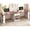 White & Brown, variant on SEDETA Two Person Desk with Drawers, 90 Inch Long Computer Desk with Storage Shelves, Double Gaming Desk, Wooden Office Desk, Writing Table with Storage for Home Office, White