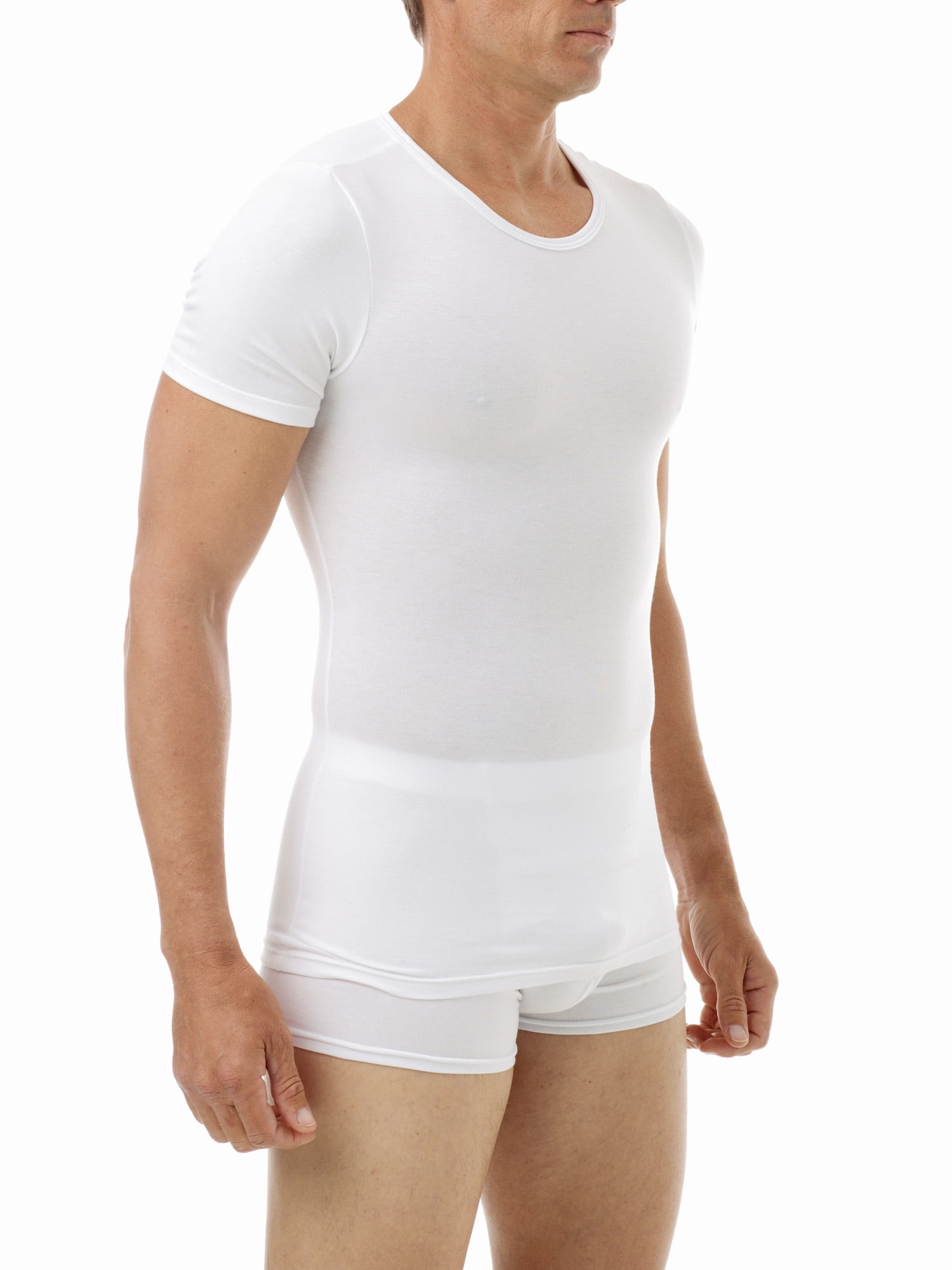 Underworks Mens Cotton Spandex Crew 
