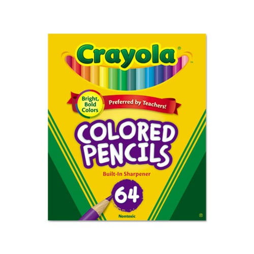 Crayola Colored Pencils, 64 Count, Vibrant Colors