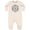 Natural Heather, variant on 20 Sided White Dice Baby Fleece Romper