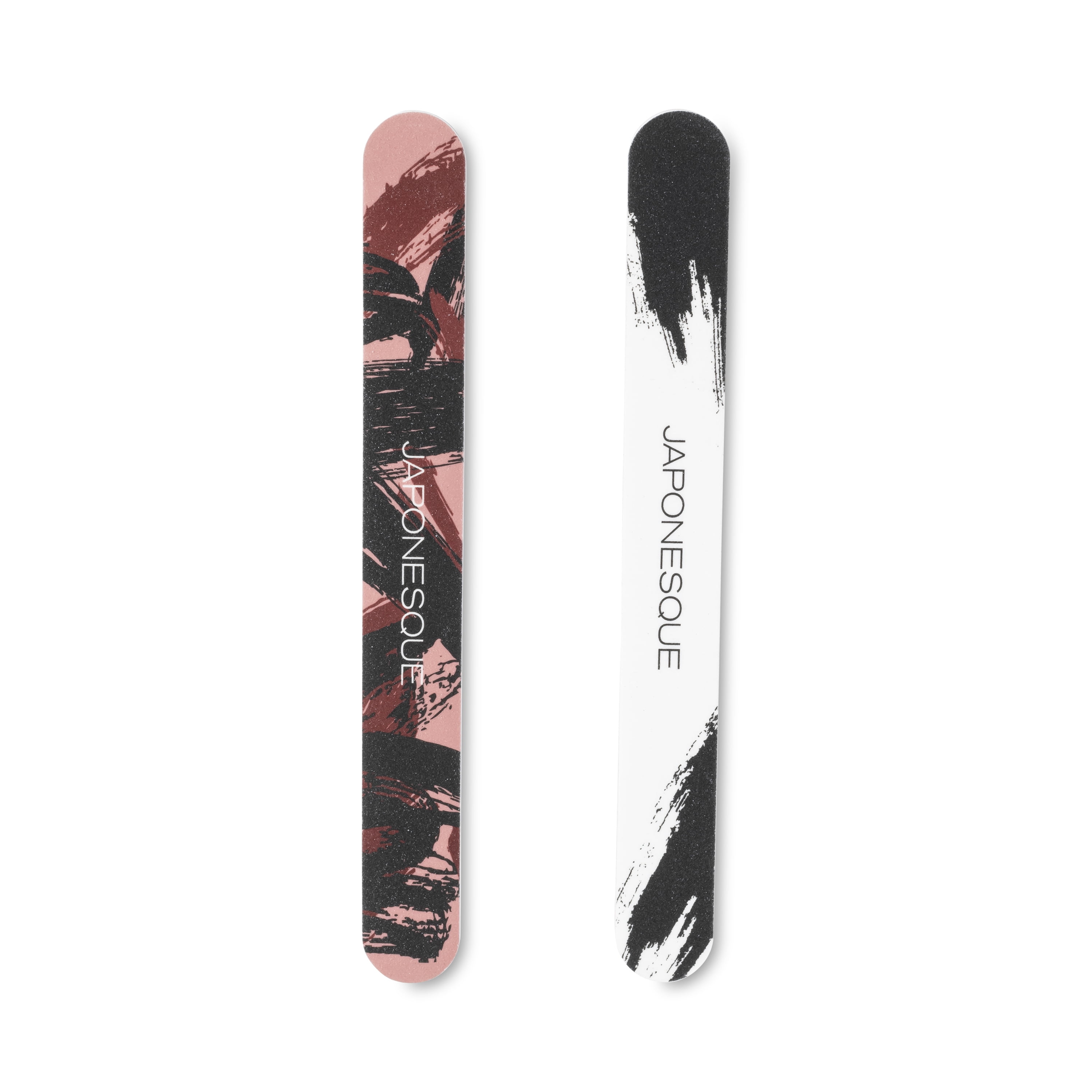 Japonesque Pink and Black Limited Edition Salon Board Nail Files, 2 Count