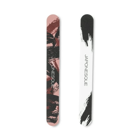 Japonesque Pink and Black Limited Edition Salon Board Nail Files  2 Count