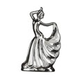 thumbnail image 1 of Encantadora estatua de , colección de esculturas artísticas, adorno decorativo, decoración conmemorativa para el hogar, obra de arte, figura Macarena Estatua de bailarina, 1 of 6