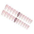 thumbnail image 2 of Length Coffin Fake Nail Scratch Resistant Press-on Fingernails Removable Trimble Nail Tip Adjustable Manicure Stickers Girls Type 16, 2 of 6