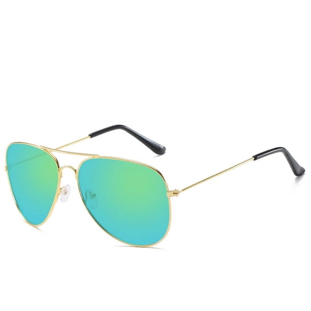 Gafas de sol clásicas unisex para conductor, gafas de metal, máscara de color, gafas de sol de moda