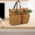 thumbnail image 6 of fenteer men\'s waterproof canvas briefcase - casual and stylish large capacity file bag Khaki, 6 of 8