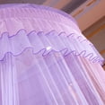 thumbnail image 3 of Mosquitera colgante de tela estilo princesa con forma de cúpula para cama, estilo europeo, de alambre de hierro, para colocar en el suelo, para adultos de 1,2 m, 3 of 5