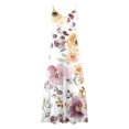 thumbnail image 4 of Ovzne Robes d'Été pour Femmes 2025 Robe Femmes Robes d'Été pour Femmes Imprimé Sans Manches Col Rond Robe Décontractée Robes de Printemps Imprimé Liquidation, 4 of 5