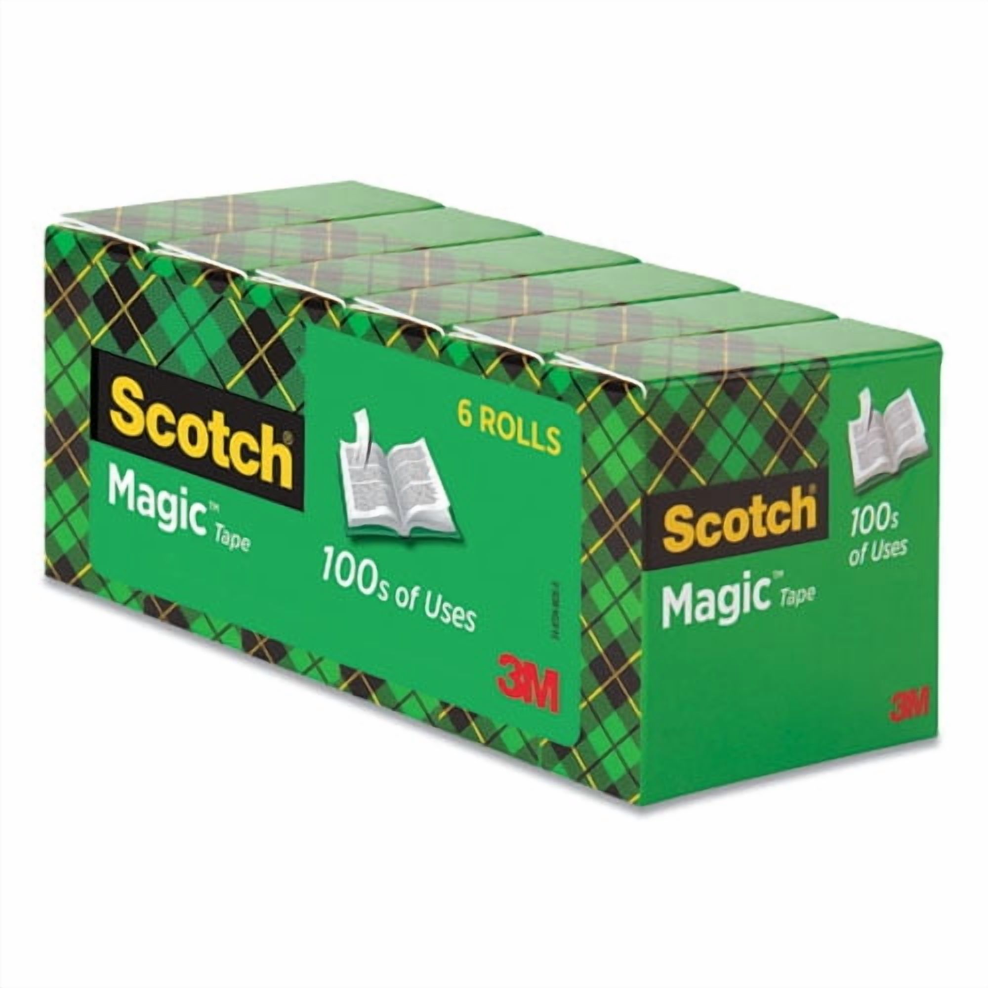 Magic Tape Refill, 1" Core, 0.75" X 36 Yds, Clear, 6/pack | Bundle of 5 Packs