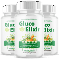 Gluco Elixir Blood Support Pills Advanced Formula Vitamin Supplement GlucoElixir 180 Capsules