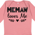thumbnail image 4 of Inktastic My Memaw Loves Me Boys or Girls Long Sleeve Baby Bodysuit, 4 of 5