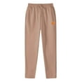 thumbnail image 7 of Men's Cotton Elastic Waist Sweatpants - Baggy, Wide Leg, Lounge Pants with Pockets for Daily Wear Camel XL, 7 of 7