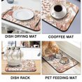 thumbnail image 4 of 19.5x12in Coffee Drying Mat - Experience Superior Absorption Large, Easy-to-Clean Dish Mat, Coffee Mat An Essential Addition for any Coffee Lover's Kitchen, 4 of 7