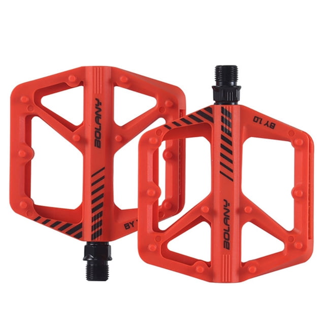 Pedal de plataforma de bicicleta Pedales impermeables con rodamientos sellados DU para bicicleta MTB (verde)