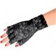 thumbnail image 2 of Black Lace Gloves Ladies Half Finger Lace Gloves Uv Protection For Fancy Dress(2 pairs), 2 of 5