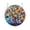 A001- Clear (A), variant on Stained Glass Window Hanging, Mountain River Scenery, 1 Piece 5.9 Inch Round Decorative Ornament, for Home Window Wall Sun Catcher Decoration Holiday Gift House Decor