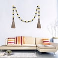 thumbnail image 4 of Wooden Bead Garland with Tassels, Rustic Farmhouse Vintage Bead Garland Boho Beads for Tiered Tray Decorative Beads for Vase Home Decor(Bee Color,44.3in), 4 of 6