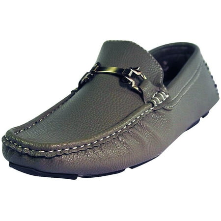 

NORTY Brix Mens Driver Moccasins Adult Male Boat Shoes Grey 8.5